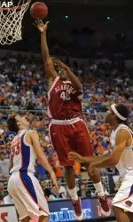 The Crimson Tide held a 41-34 rebounding advantage.