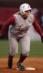 Freshman Amanda Locke smacked three home runs in consecutive games and pitched a complete game shutout against Wisconsin during the Bama Bash.
