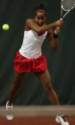 Sophomore Tiffany Welcher dominated at the No. 1 singles position Saturday