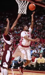 Junior Anthony Brock scored a career-high 17 points coming off the bench.