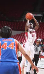 Sophomore Varisia Raffington had 18 points against Florida