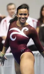 Senior Ashley O'Neal led off Alabama's floor exercise lineup with a 9.85 for the second week in a row Friday.