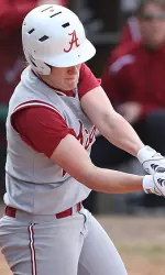 Cat Dozier hit her first career home run Thursday.