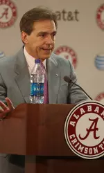 Head coach Nick Saban met with the media on Friday prior to the Tide's first spring practice.