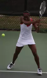 Sophomore Tiffany Welcher cruised to a 6-1, 6-1 win on Sunday