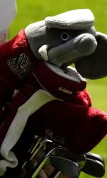 The Crimson Tide will tee off at 8 a.m. Sunday in a shotgun start.