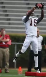 Darius Hanks caught a game-high eight passes for 69 yards in the Tide's second spring scrimmage on Friday.