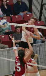 Sophomore Calli Johnson received a pair of honors Friday evening