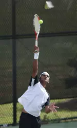 Junior Saketh Myneni clinched the match for Alabama at No. 1
