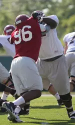 Alabama stressed situational work during a two-hour workout on Wednesday.