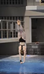 The Southeastern Conference Diver of the Year and Freshman Diver of the Year last season, Carrie Dragland scored 260.40 points to win the USA Diving Zone D platform diving title.