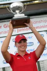 Jennifer Kirby after winning the Royale Cup Canadian Junior Girls Championship.