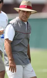 Coach Saban's Crimson Tide completed their second practice of the fall on Friday.