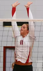 Redshirt sophomore Sarah Machen had seven blocks in the match