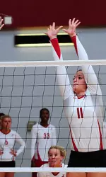 Sarah Machen currently leads the Tide in blocks with 1.15 per set