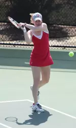 Sophomore Taylor Lindsey and the rest of the Tide won all of its match Saturday