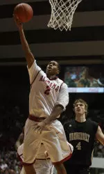 Senior guard Mikhail Torrance scored a game-high 23 points.