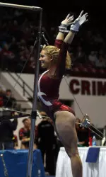 Sophomore Ashley Priess is No. 8 in the all-around.