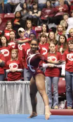 Senior Morgan Dennis is ranked eighth nationally in the all-around.