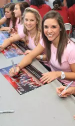 Alabama signed autographs prior to Saturday's Homecoming game.