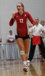 Kelsey Anderson leads the team in digs with 4.62 per set and ranks third in the SEC.