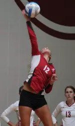 Kelsey Anderson had a match-high three service aces against Mississippi State on Wednesday.