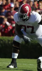 Alabama left tackle James Carpenter was selected as the Southeastern Conference Offensive Lineman of the Week.