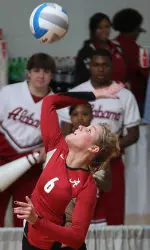 Mary Catherine Aune is one of four seniors competing in her last match for the Tide on Wednesday.