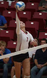 Kayla Fitterer had 34 kills and 24 digs in Sunday's win over Kentucky.