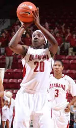 Varisia Raffington had a season-high 14 points in the Tide's last game.