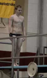 Alabama senior Adam Booher won the 1-meter competition on day one of the LSU Diving Invitational.