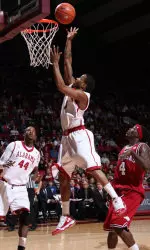 Senior guard Anthony Brock nailed a three-point basket to give the Crimson Tide a 67-65 lead at the 2:09 mark of the second half.