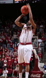 Anthony Brock had his second double-digit scoring game of the season against Arkansas.