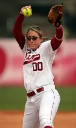 Kelsi Dunne struck out a career-high 17 batters Tuesday night.