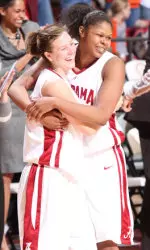 Alyson Butler (left) and Courtney Strauthers (right) are two of the four seniors being recognized on Thursday.
