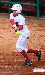 Jennifer Fenton collected two hits, including a home run against Nebraska.