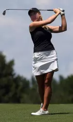 Sophomore Brooke Pancake leads after 18 holes of play.