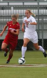 Brooke Rogers scored the first goal of the spring for the Crimson Tide.