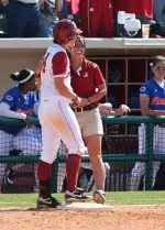 Charlotte Morgan drove in five runs, four in one inning, on her senior day.