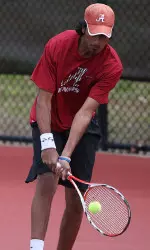 No. 37 Saketh Myneni took down No. 10 Eric Quigley in singles.
