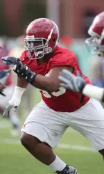 Junior nose guard Josh Chapman is one of the Tide's most experienced defensive linemen.