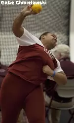 Freshman Wilamena Hopkins will compete in the shot put and weight throw.