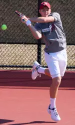 Freshman Jarryd Botha earned a solid win at No. 3 singles on Friday.