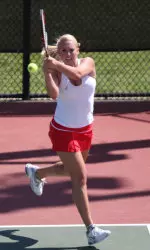 Freshman Alexa Guarachi had a solid outing on Sunday winning both her doubles and singles matches against Mississippi.