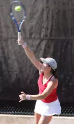 Courtney McLane (pictured) and Alexa Guarachi are now ranked 17th in the nation in doubles.