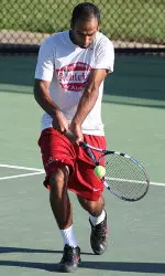 Senior Houssam Yassine tied the match at 3-3 win a three-set win at No. 5.