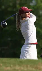Brooke Pancake is tied for fourth after shooting 66 on Saturday.