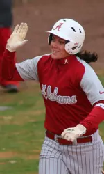 Freshman Courtney Conley delivered some much needed insurance with a home run in the top of the seventh.