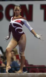 She is the 11th UA gymnast to earn an NCAA scholarship and the seventh to come away with both NCAA and SEC postgraduate scholarships.