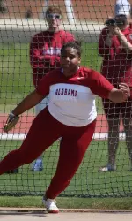 Freshman Wilamena Hopkins ranks sixth in the SEC in the discus.